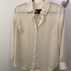 Banana Republic Sheer Blouse with Detailing